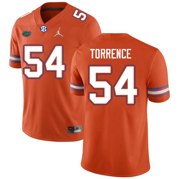 Men #54 O'Cyrus Torrence Florida Gators College Football Jerseys Sale-Orange